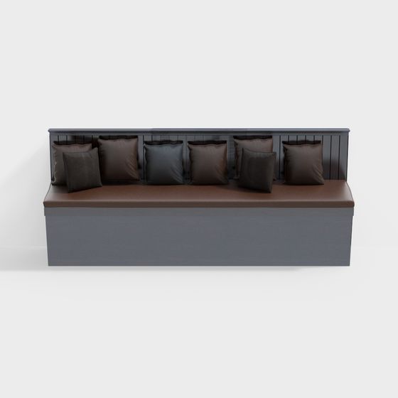 Elegant Modern Sofa 3D model for Contemporary Interiors
