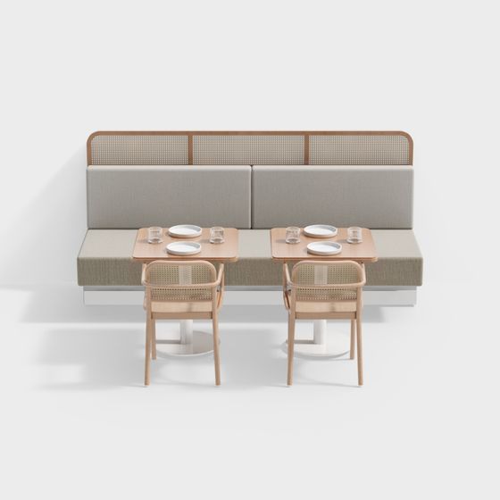 Urban Bistro Booth 3D model