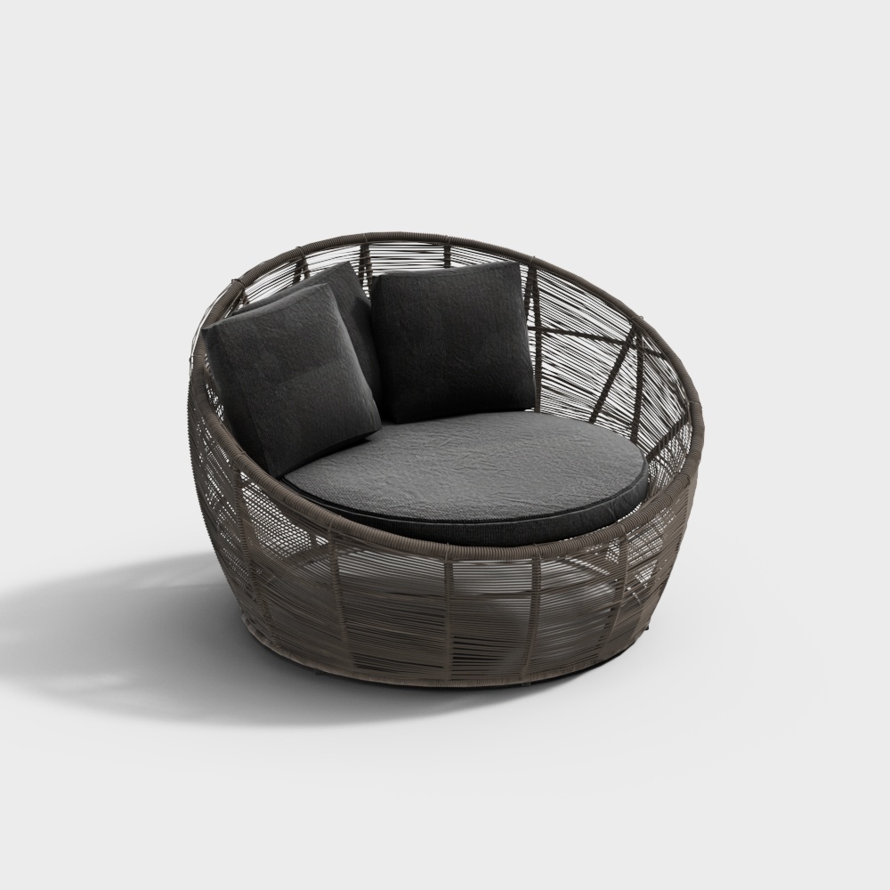 Modern rattan outdoor leisure sofa