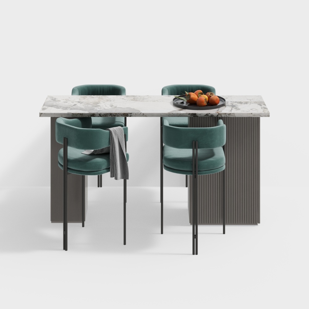 Sgabelli da Bar in Marmo Moderno