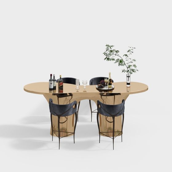 Elegant Dining Table 3D model