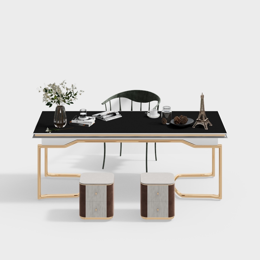 American study desk combination