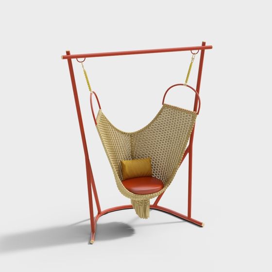 Stylish Hanging Chair 3D model for Creative Spaces