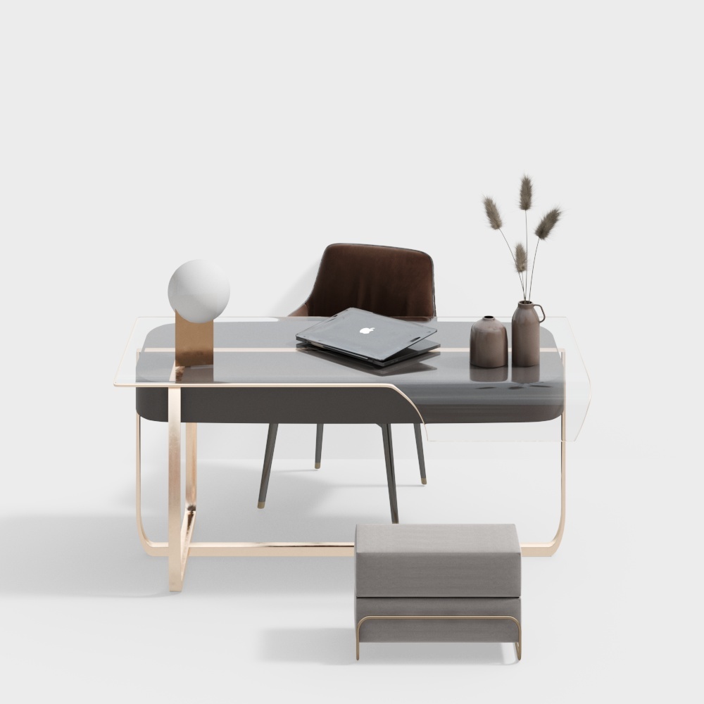 Combinaison de chaise de bureau d'étude de luxe léger et moderne