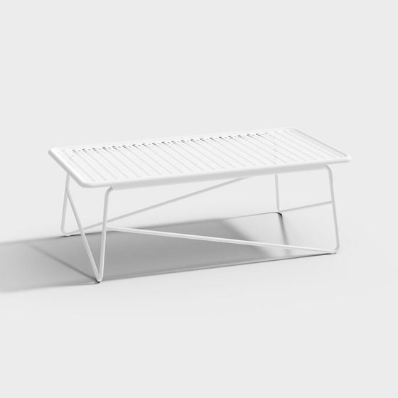 Sleek Grid Leisure Table 3D model for Modern Design