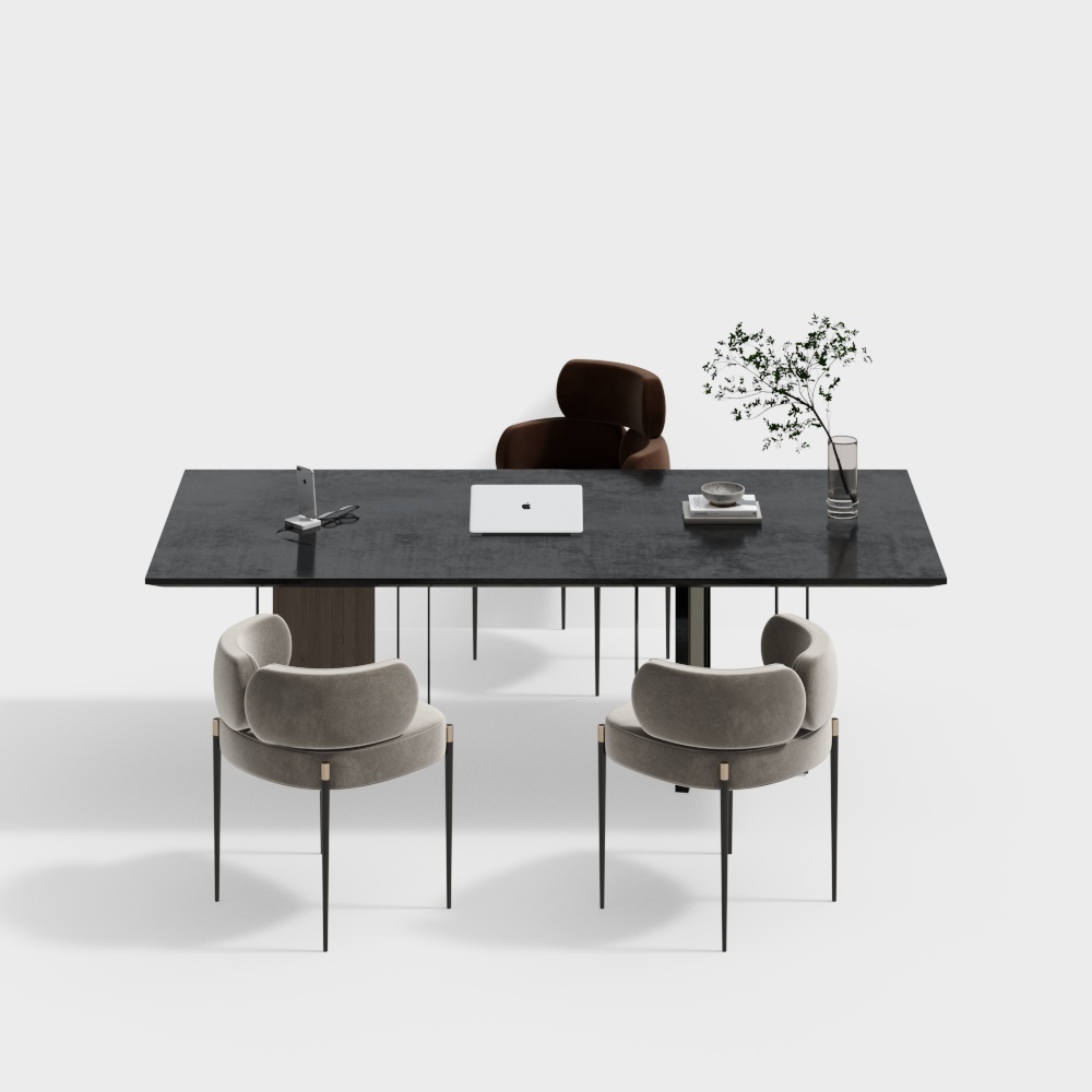 Combinación de silla de escritorio de estudio moderno