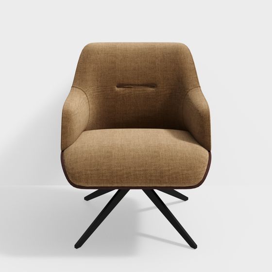 Elegant Low-Poly Armchair 3D model