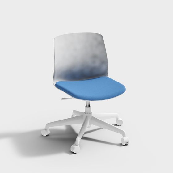 Stylish Low-Poly Office Chair 3D model for Creative Spaces