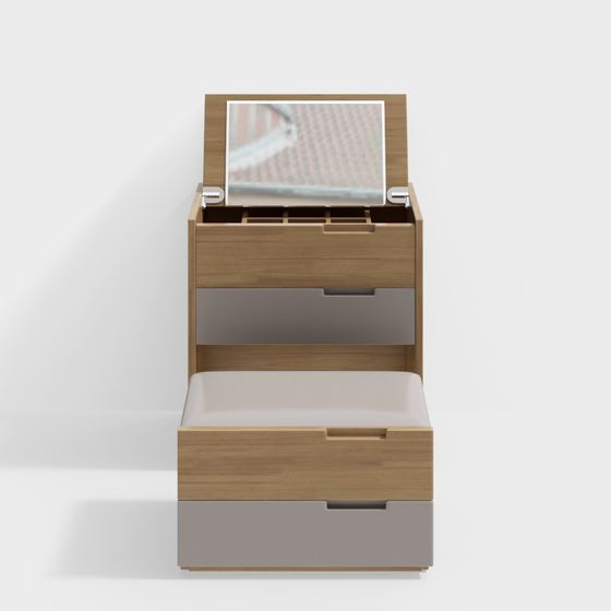 City Tiny Bed 3D model for Creative Spaces