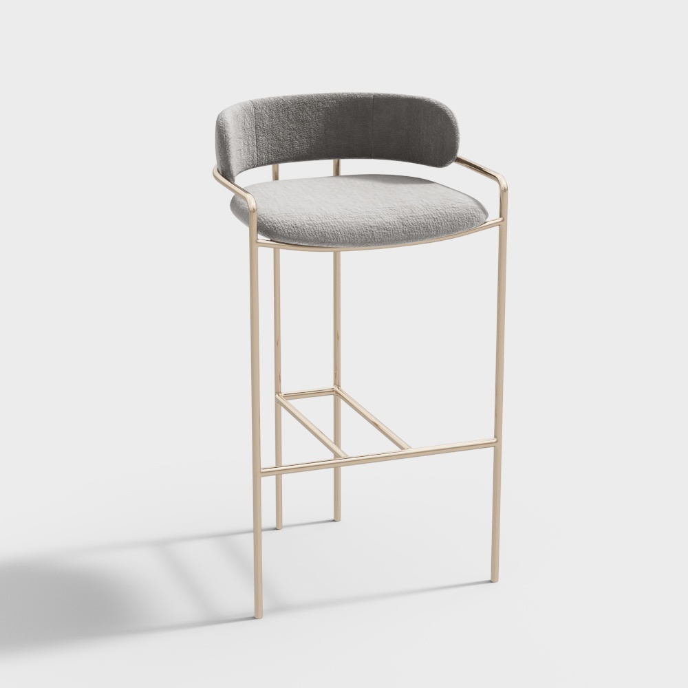 สีขาวบริสุทธิ์ - เก้าอี้บาร์