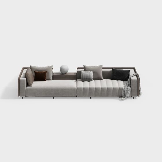 Urban Comfort Low-Poly Sofa 3D model for Modern Living
