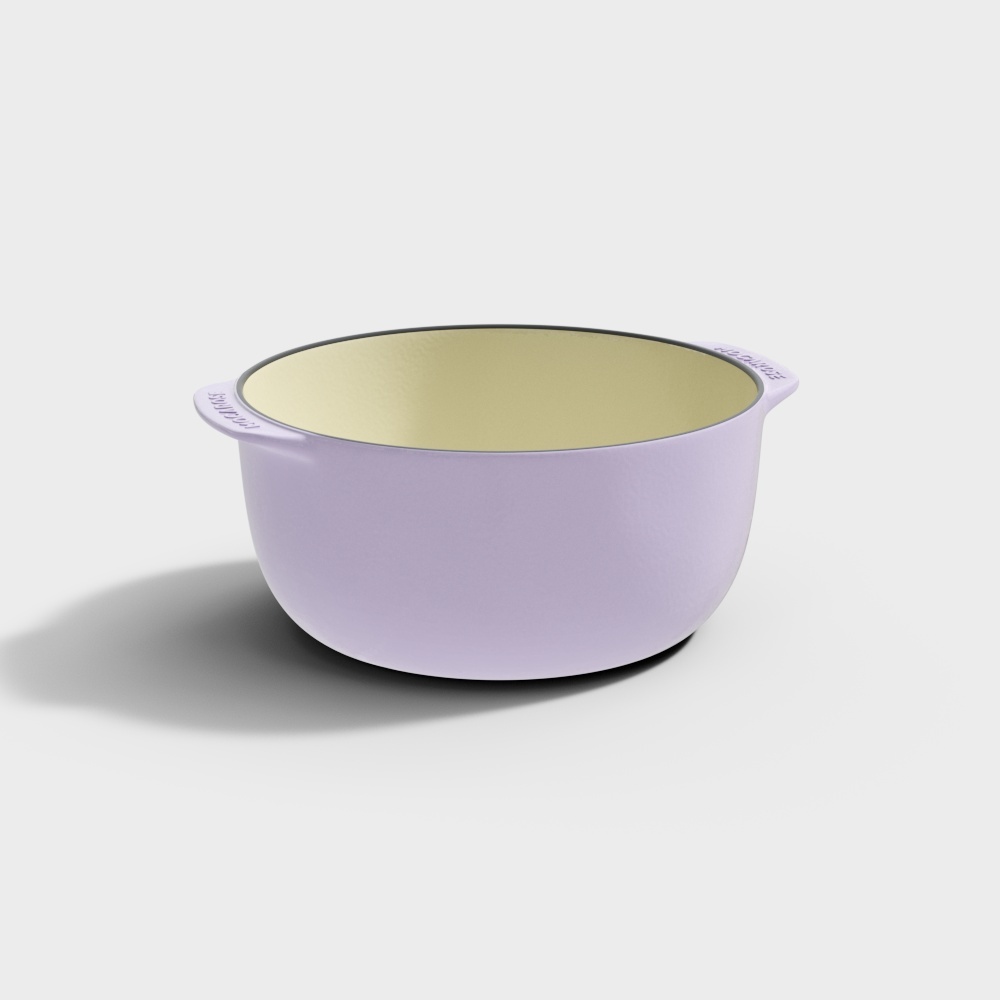 MOCA ROSE enamel pot-purple-pot body