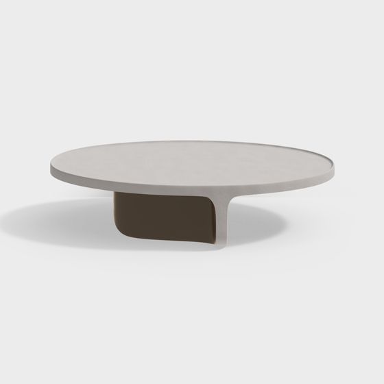 Modern Floating Round Table 3D model