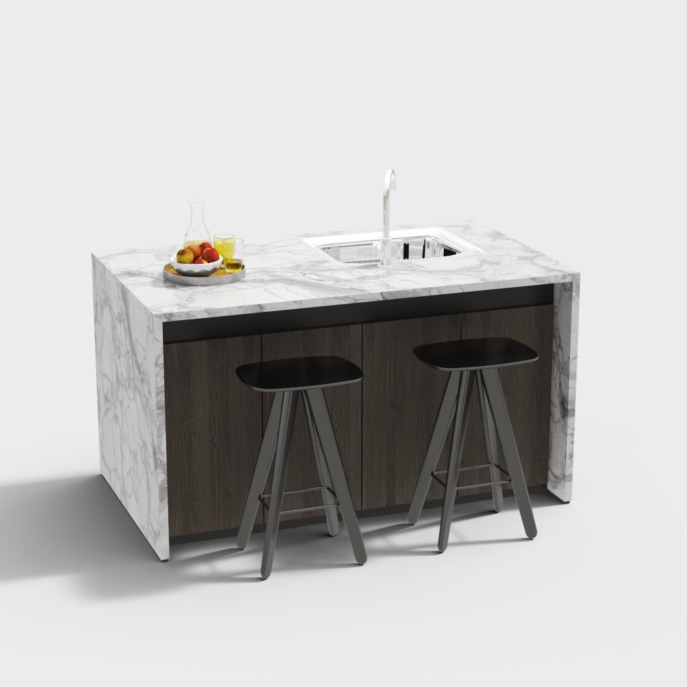 Îlot de cuisine western moderne pour restaurant