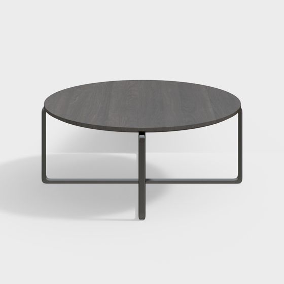 Unique Low-Polygon Round Table 3D model Design
