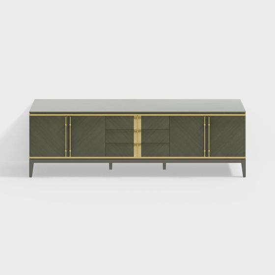 Elegant 3D Model TV Cabinet for Modern Interiors