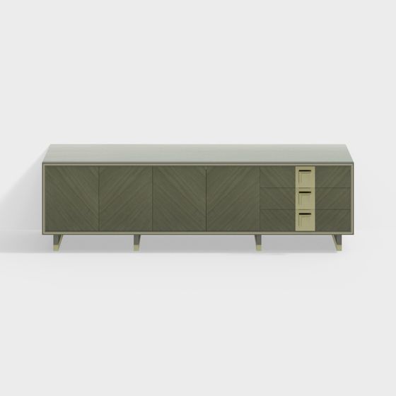 Elegant 3D Model TV Cabinet for Modern Interiors