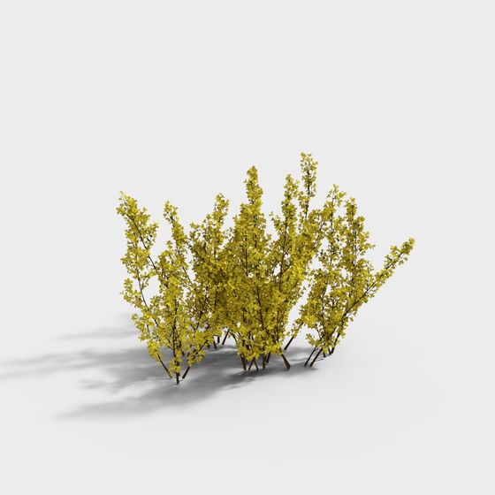 Vibrant Shrub 3D Model for Nature-Inspired Designs