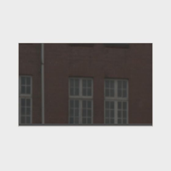 Charming Low-Poly Red Brick Building 3D model