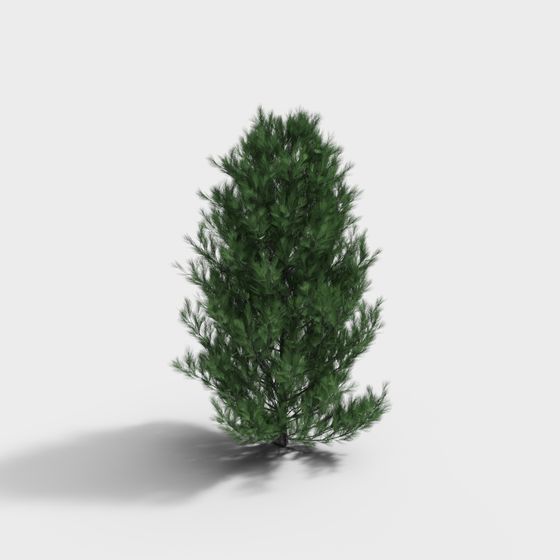 Stylish Low-Poly Pine Tree 3D model for Creative Projects
