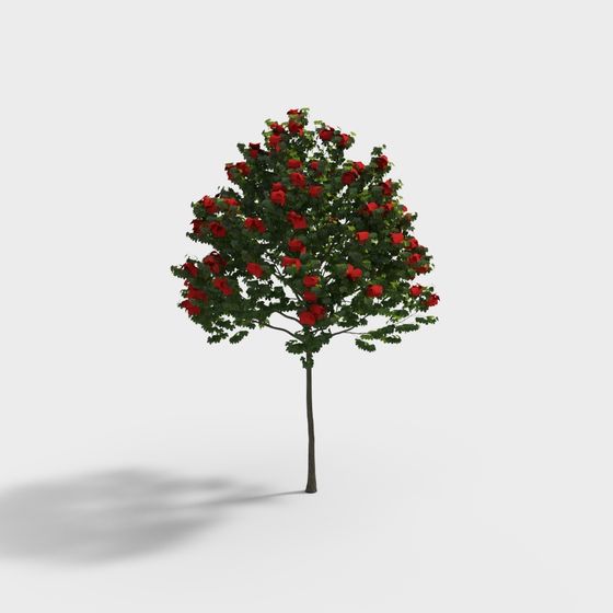 Beautiful Rose Tree 3D model for Creative Projects