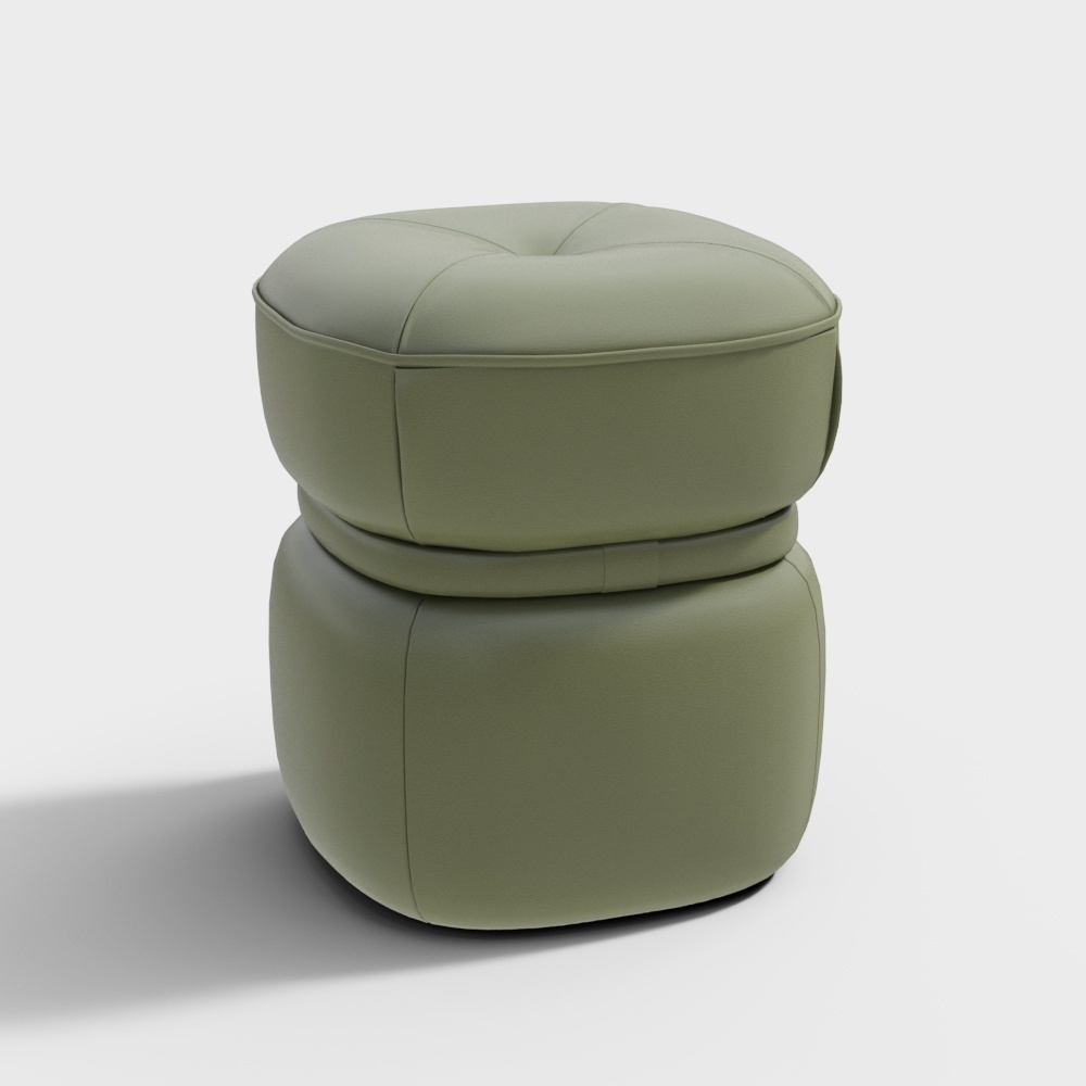 Modern Round Stool 3D model
