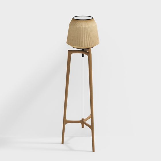 Elegant Scandinavian Floor Lamp 3D model