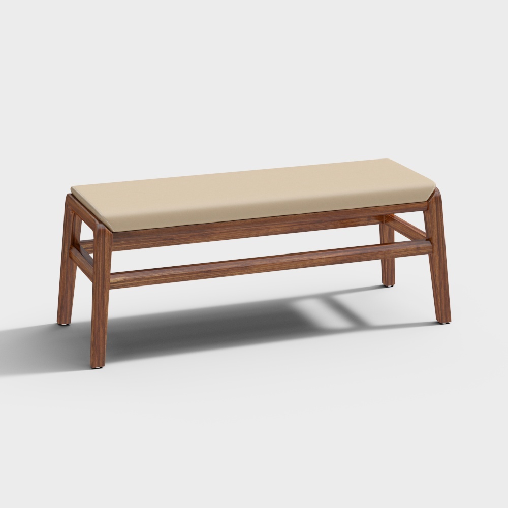 Cozy Bench 3D model