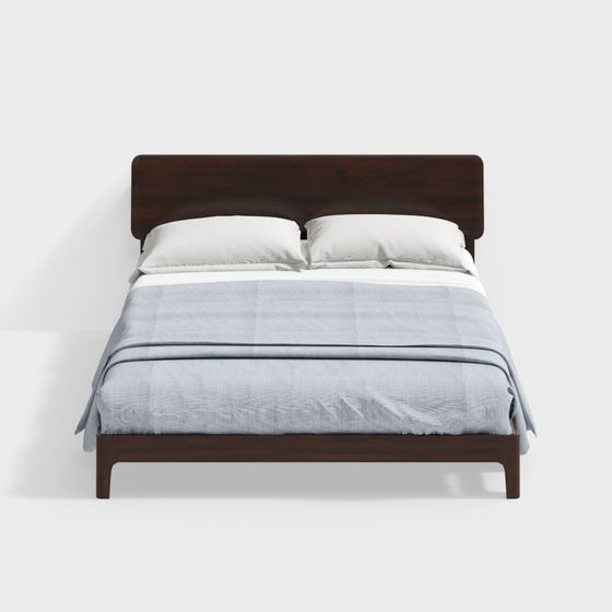 Modern Minimalist Bed Frame 3D model