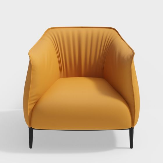 Unique Low-Polygon 3D Chair Model for Modern Interiors