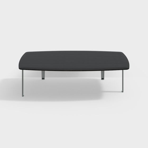 Sleek Urban Bench 3D model for Versatile Use