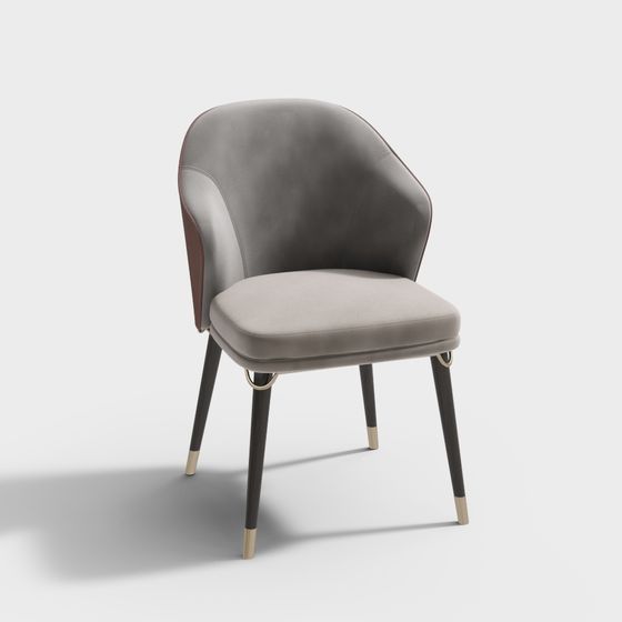 Elegant Armchair 3D model for Modern Interiors