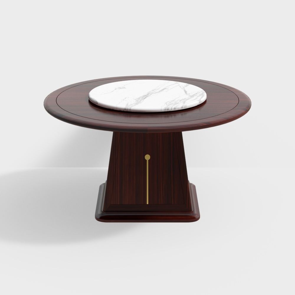 Elegant Round Table 3D model for Modern Interiors