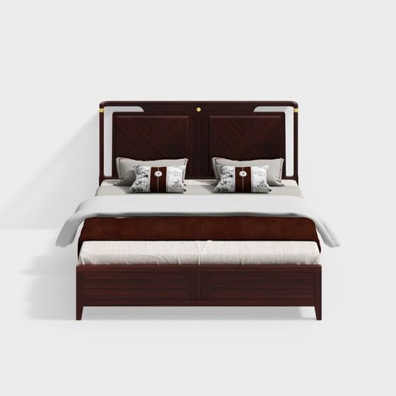 Art Deco Masterpiece Bed 3D model