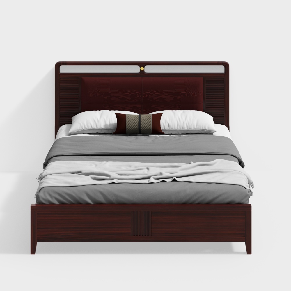 Jiuxi Wood Industry - Style - Solid Wood Bed - P13