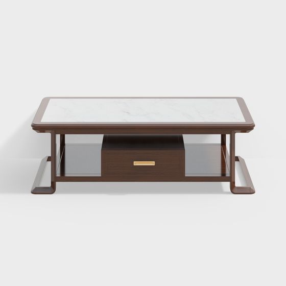 Urban Living Room Coffee Table 3D model for Modern Interiors