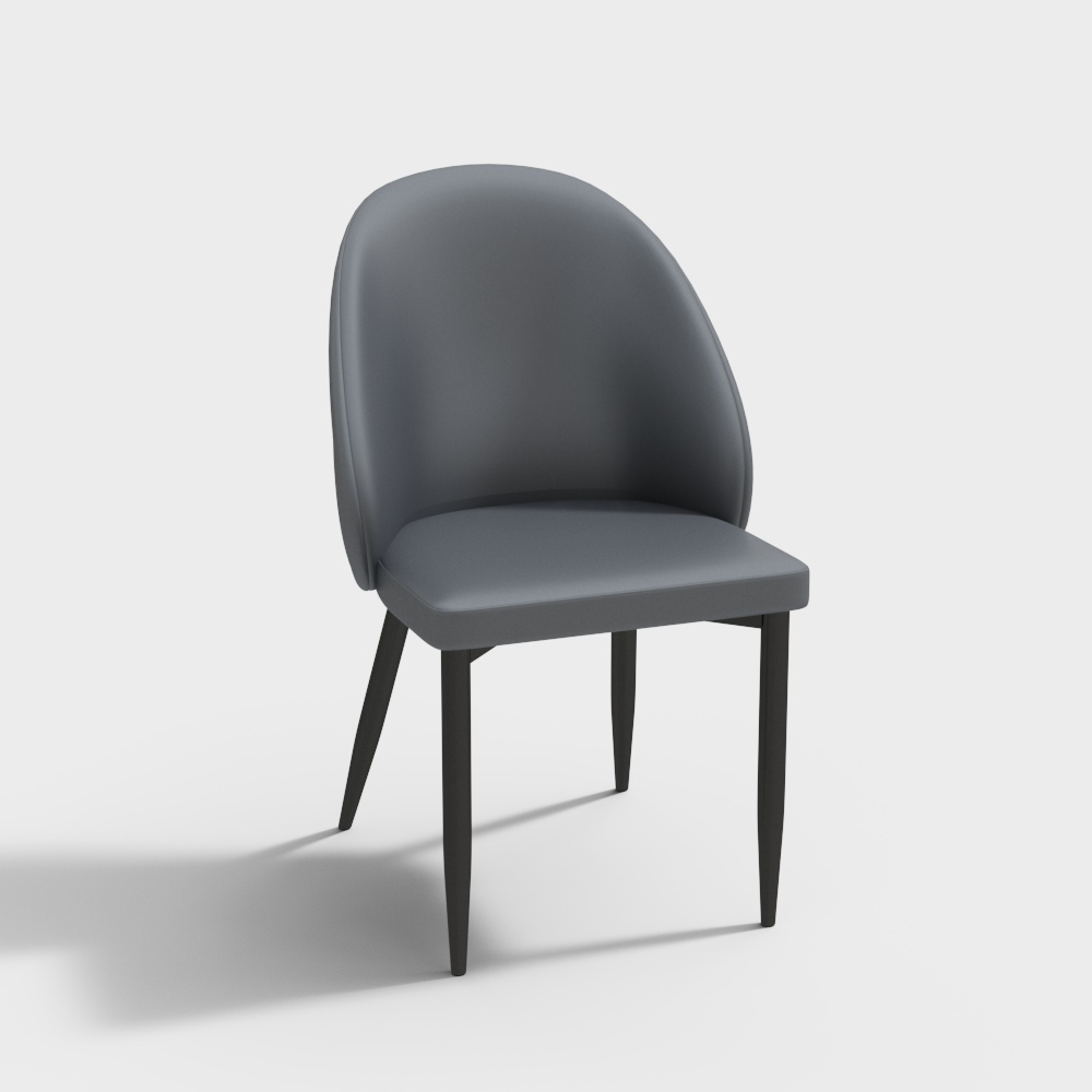 67L202-1 dining chair (gray blue)