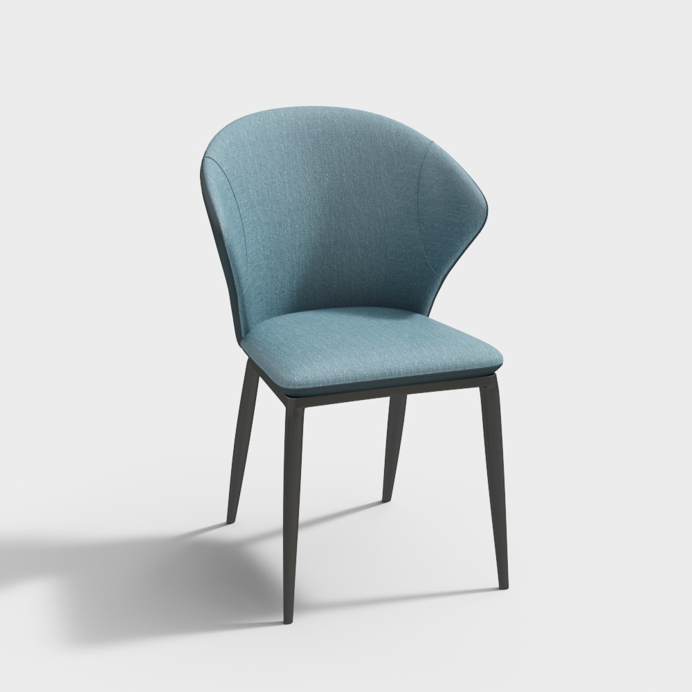 78L851-2 обеденное кресло (синее)