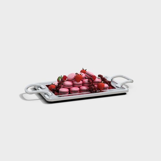 Decadent Low-Poly Dessert 3D Model