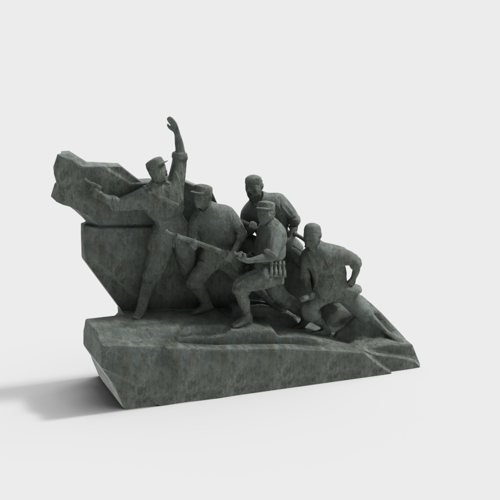 Uprising Monument 3D model