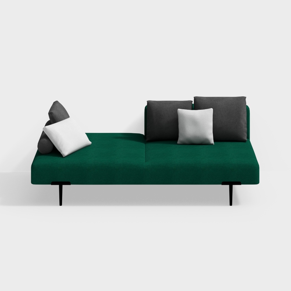 Made new home Zaozuo Sofa T Dark Moss - three right backs