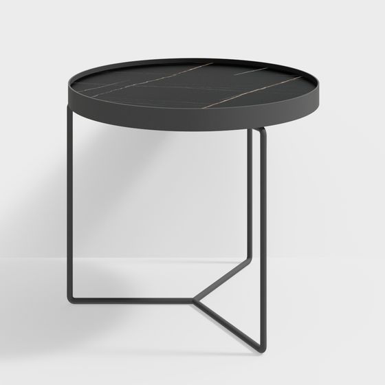 Mesa de café de pizarra negra