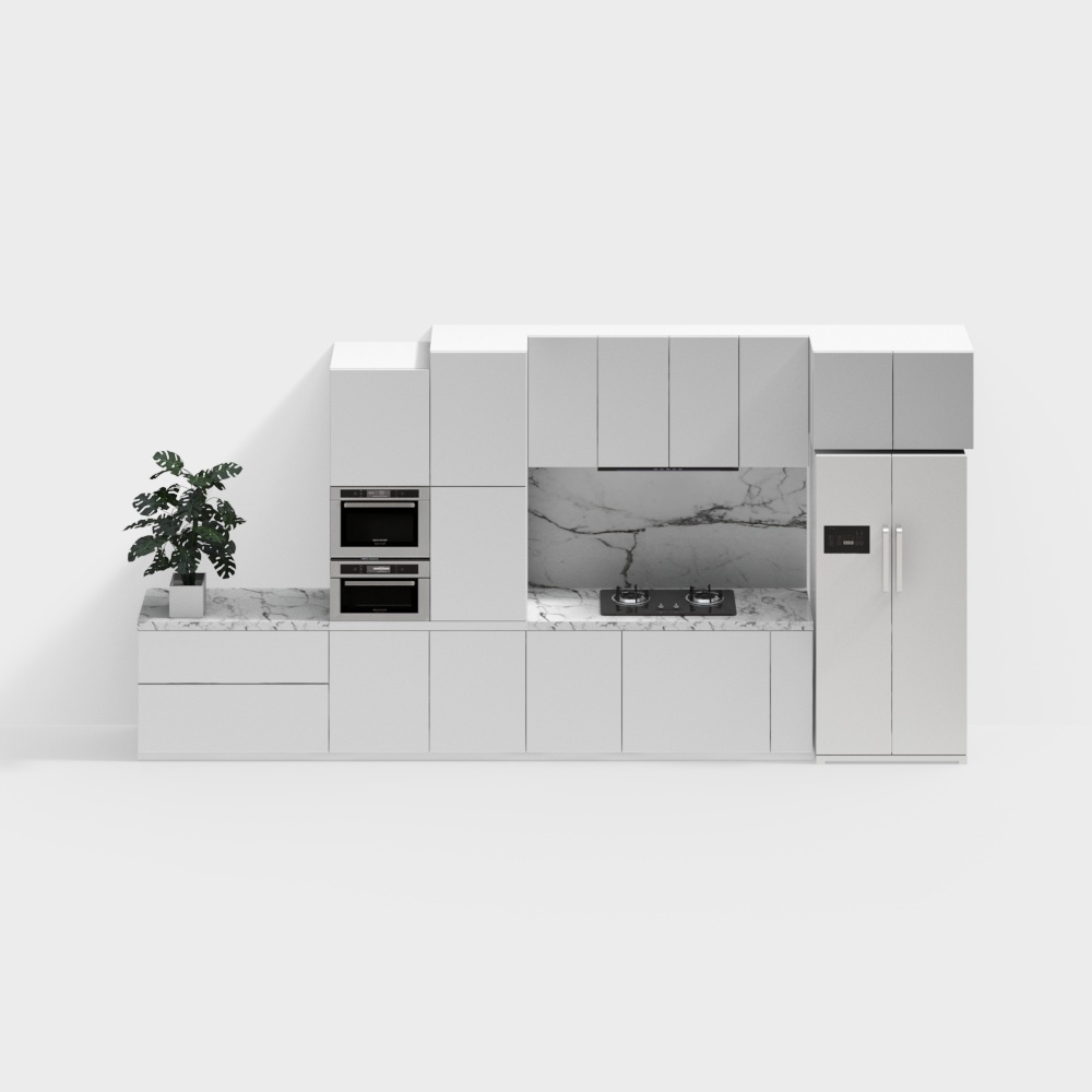 현대적인 주방 캐비닛