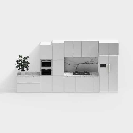 현대적인 주방 캐비닛