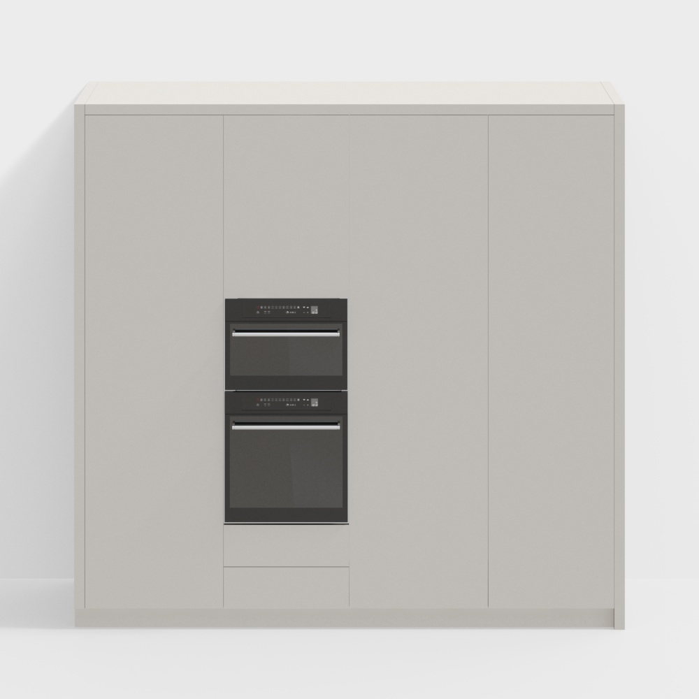 Modern kitchen integrated cabinets