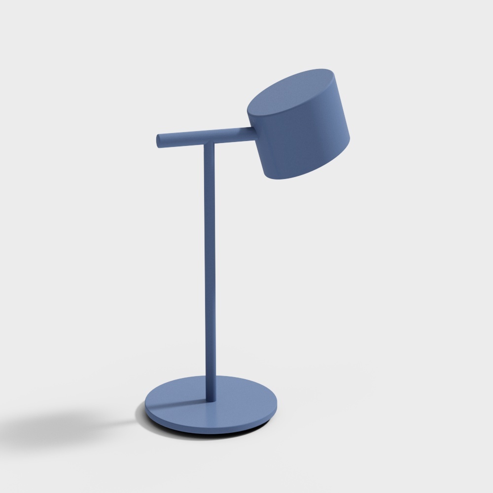 Minimalist Blue Table Lamp 3D model