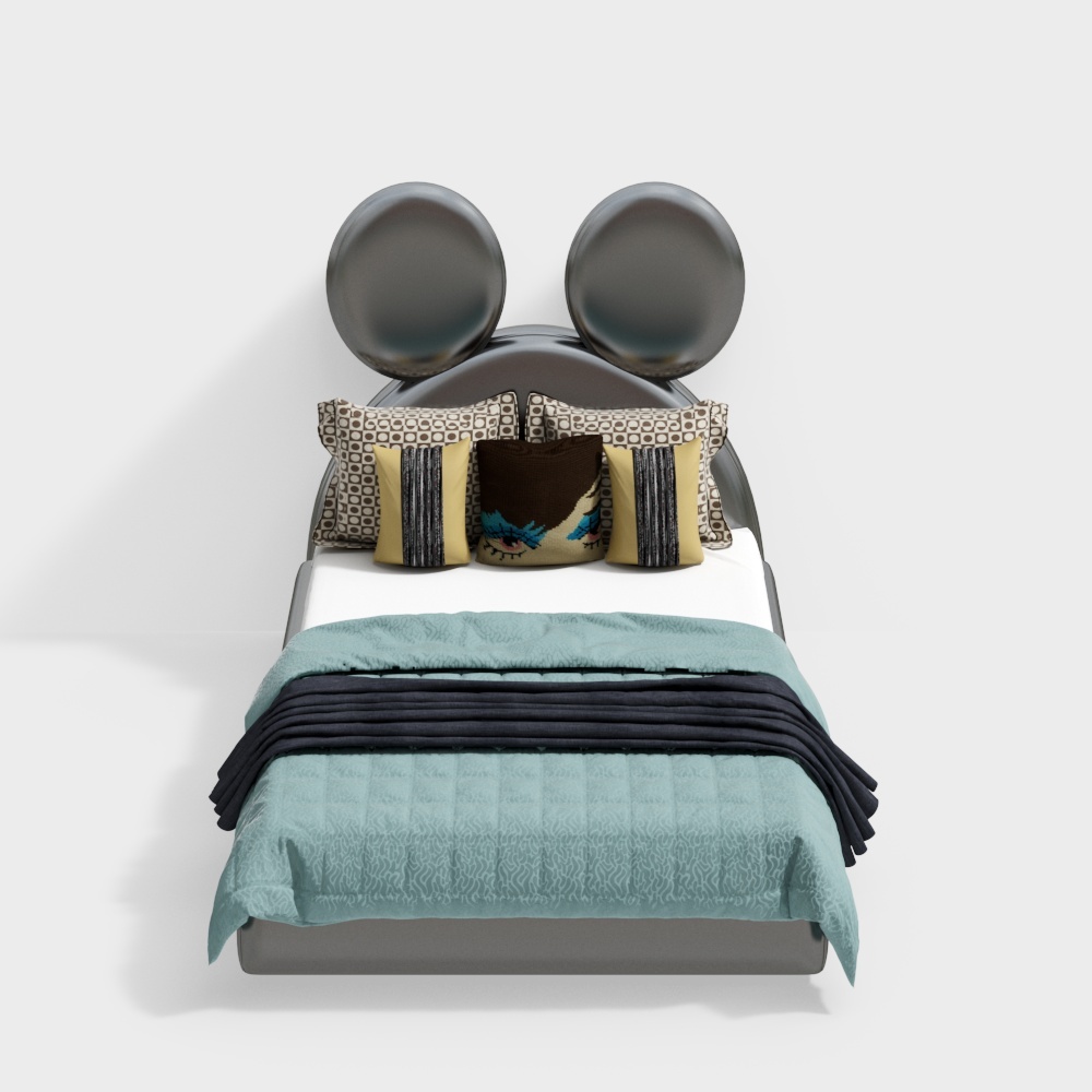 Unique Low-Polygon Headboard 3D model Design