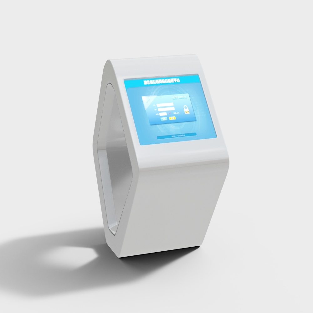 Touchscreen Kiosk 3D Model