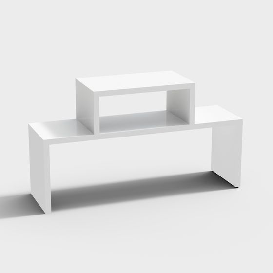 Stylish Gray Modern Shaped Public Round Sofa 3D Model