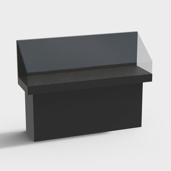 Stylish Low-Poly Urban Bench 3D Model